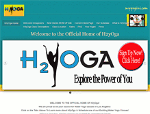 Tablet Screenshot of myh2yoga.com